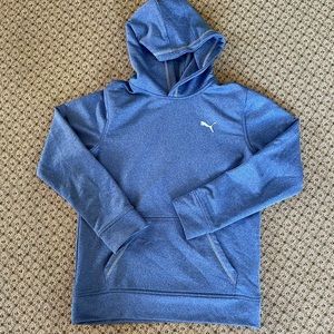 Boys Puma Hoodie Large 14-16 heather blue